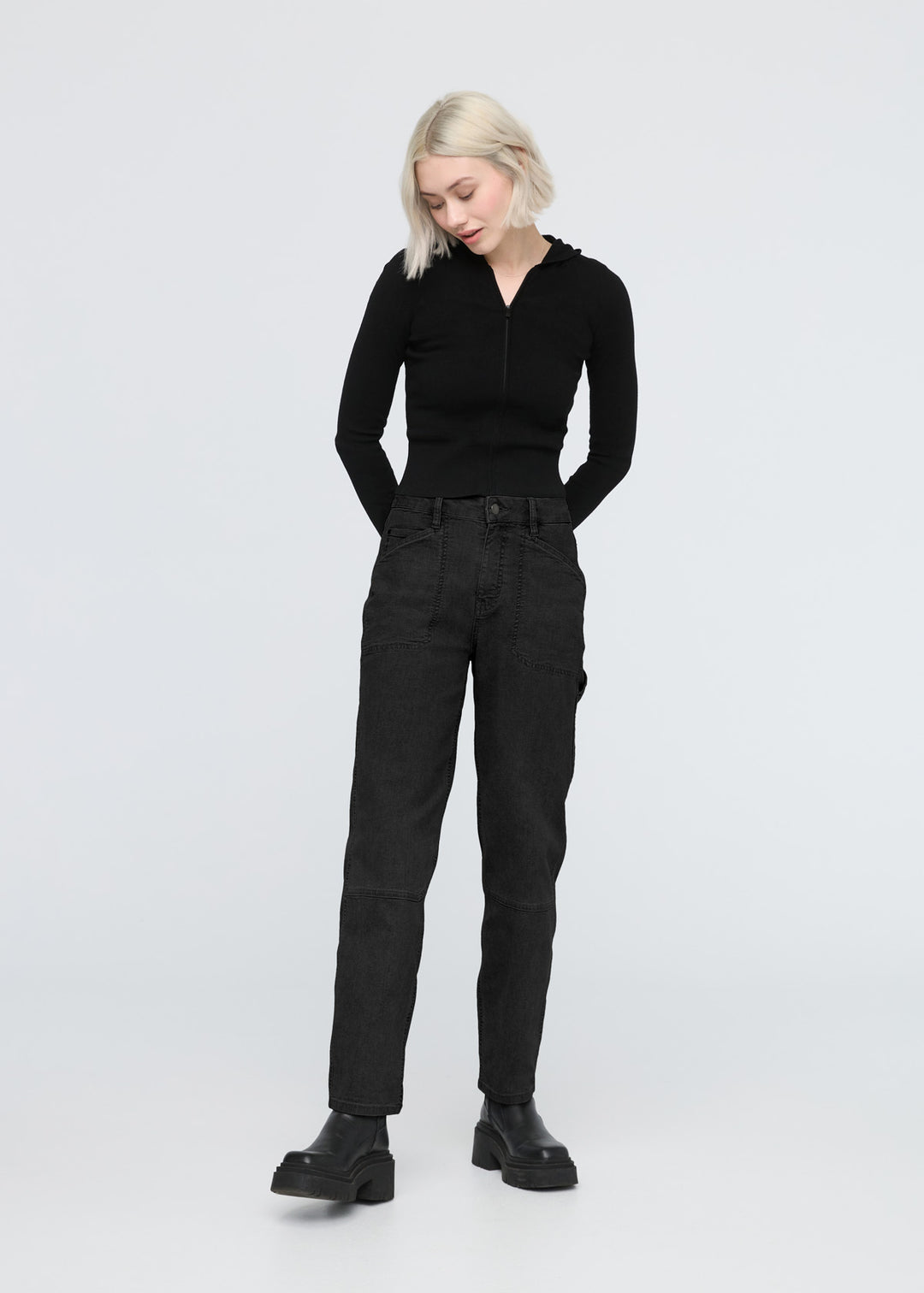 Stretch Canvas Utility Pant Black
