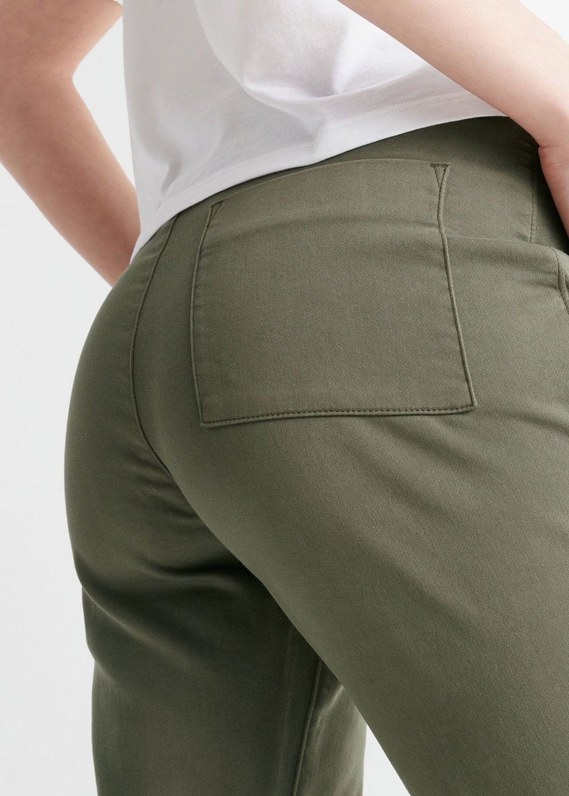 Women's Green Sweatpant Back Pocket