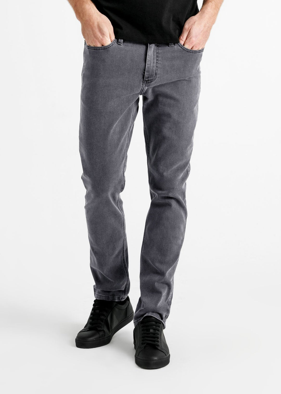 Men's Grey Slim Fit Stretch Jeans