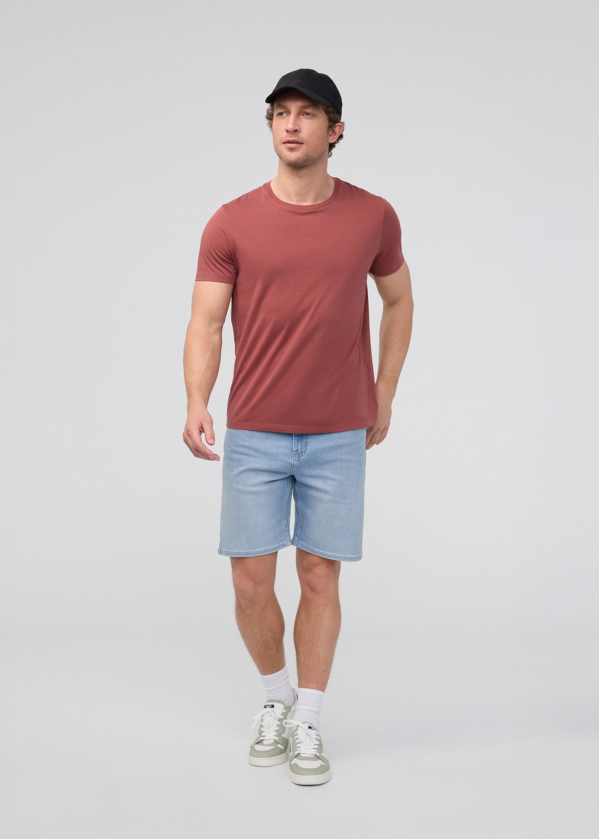 Mens Performance Denim Relaxed Stretch Short full body