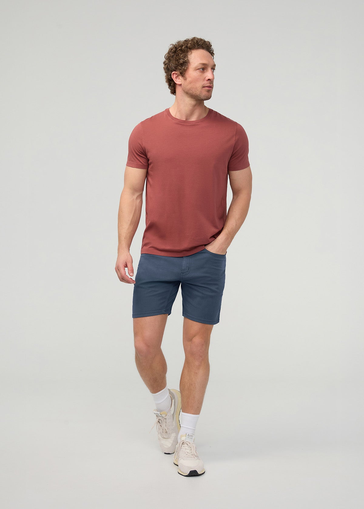 Men's Heritage Blue Slim Fit Performance Short full body
