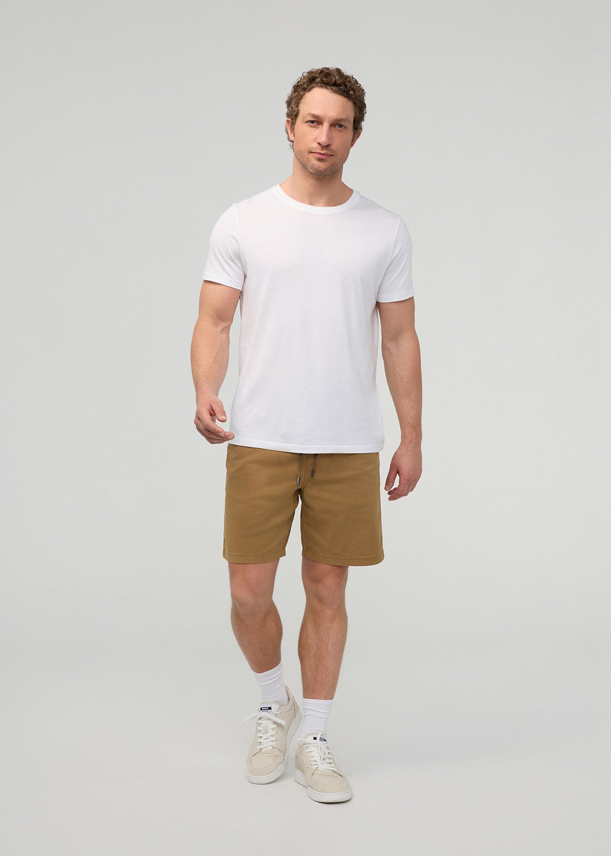 Men’s Camel Stretch Travel Shorts full body
