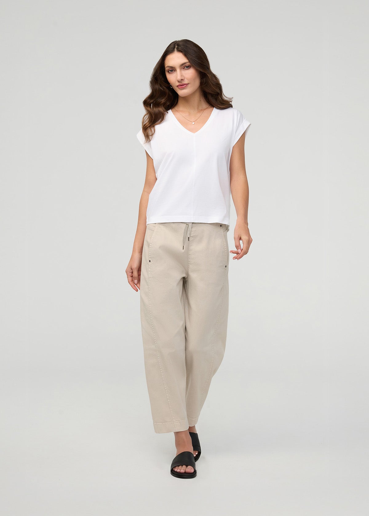 FlexTwill Barrel Pull On Pant - Sandstone