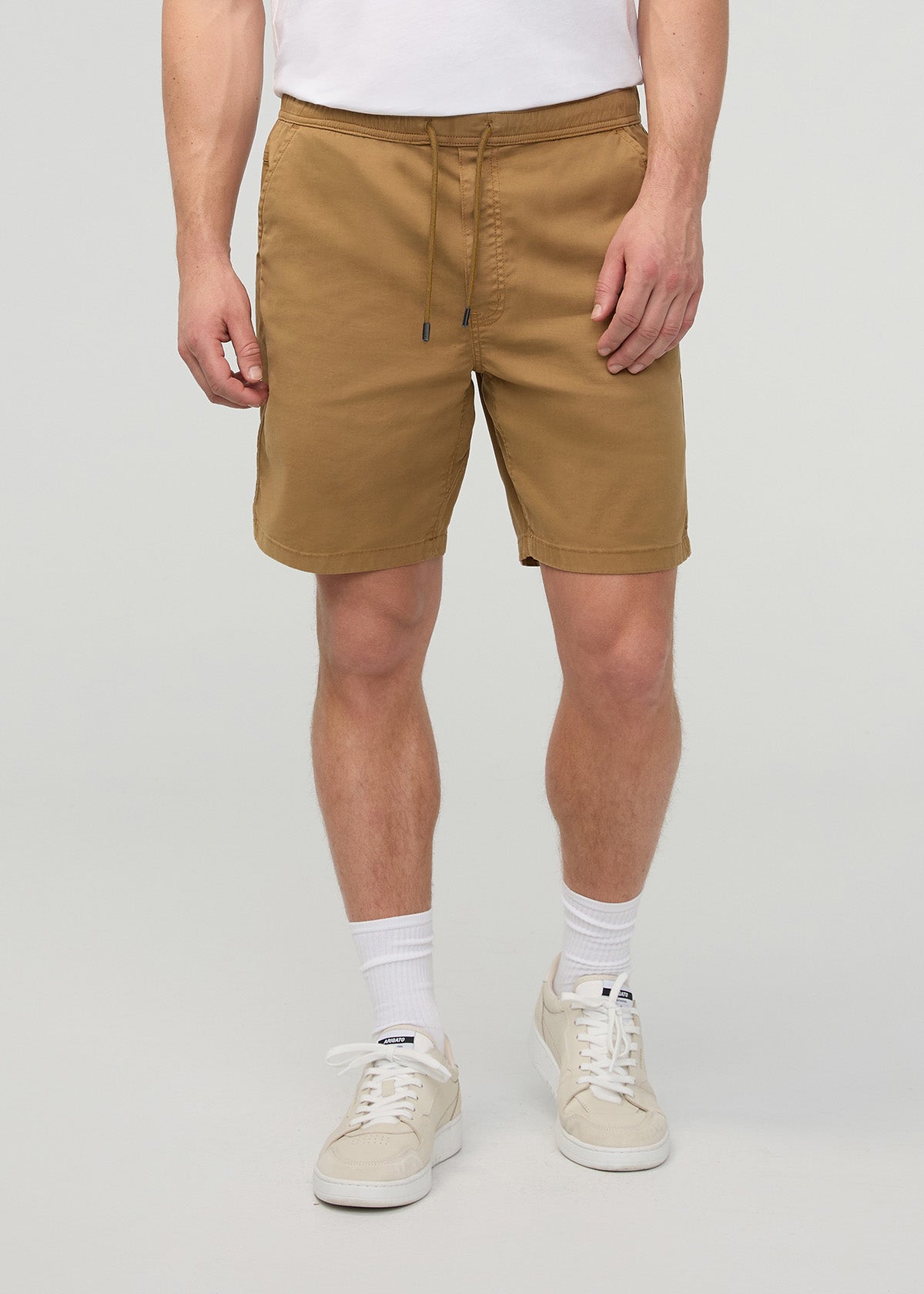 Men’s Camel Stretch Travel Shorts front