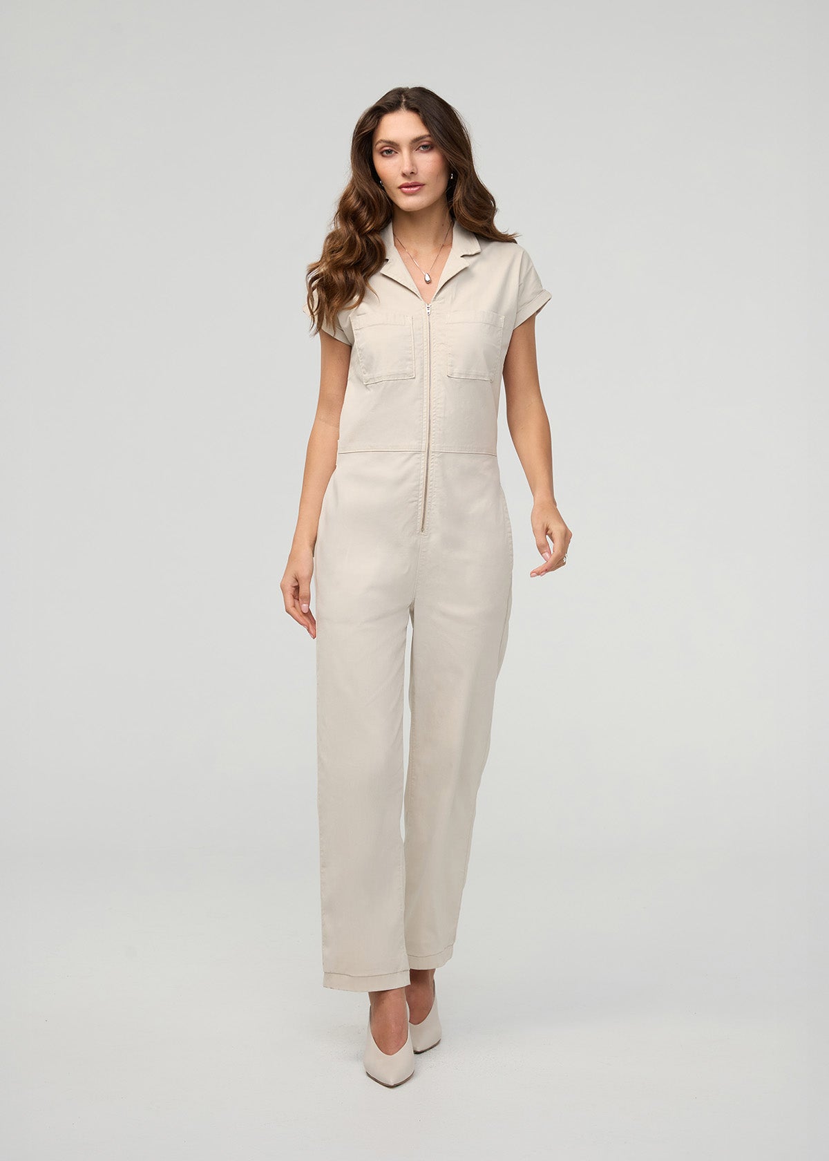 Women's Sandstone Light Stretch Twill Boiler Suit full body