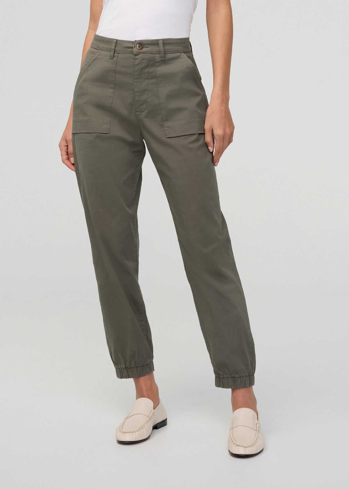 Women's Thyme Stretch Twill Jogger front 