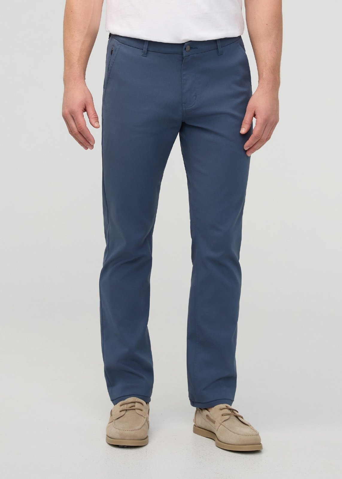 NuStretch Slim Straight Trouser - Heritage Blue