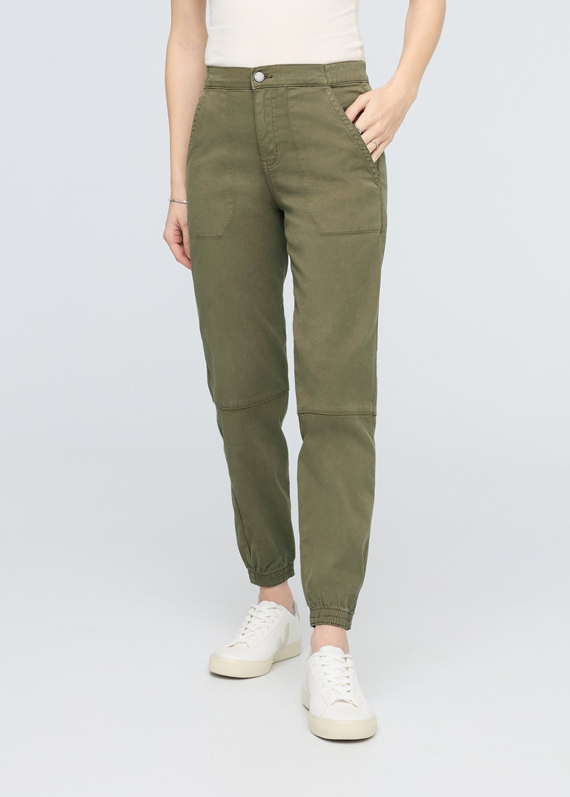 Women's High Rise Green Athletic Jogger