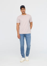 mens performance denim lite slim straight slate indigo full body