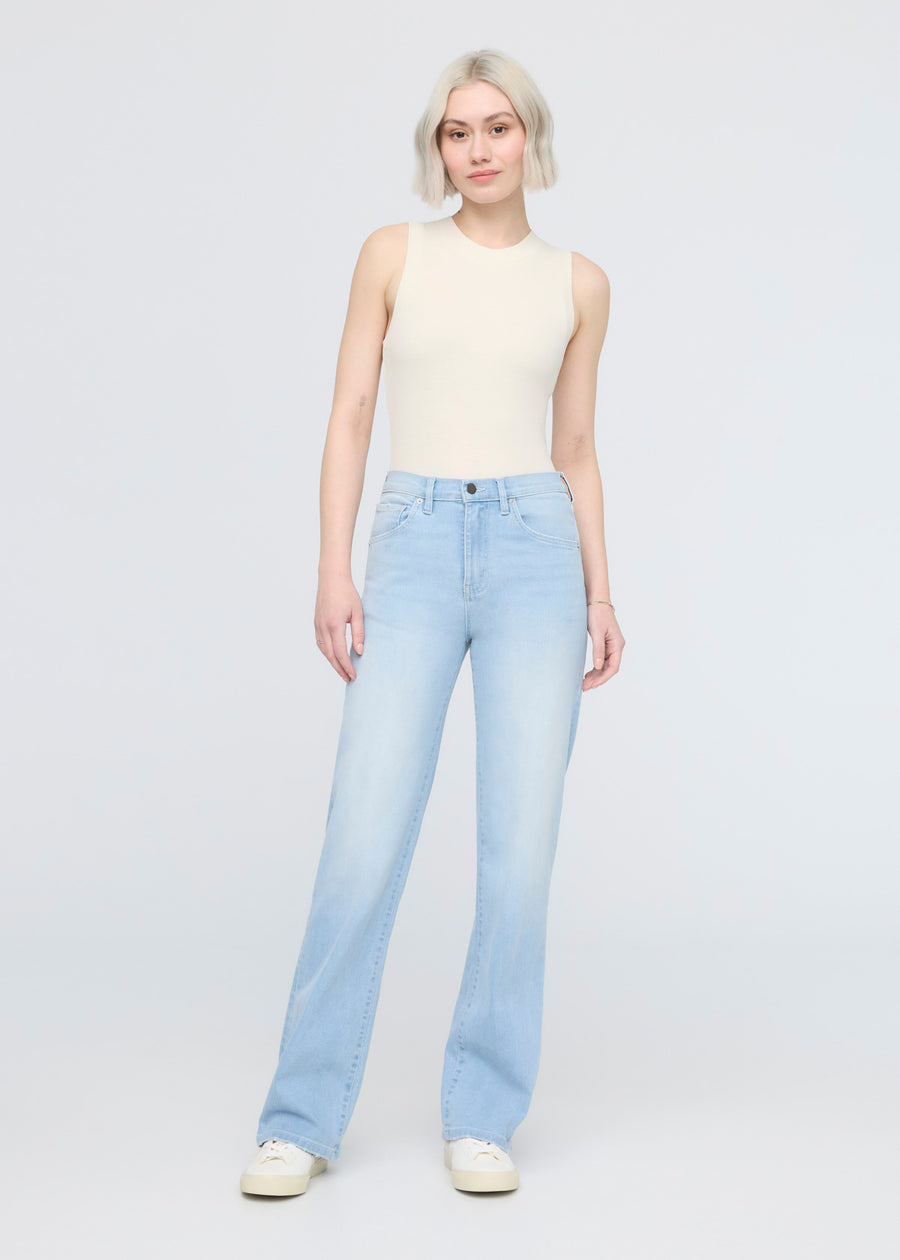DUER Women's Performance Denim+ High Rise Straight