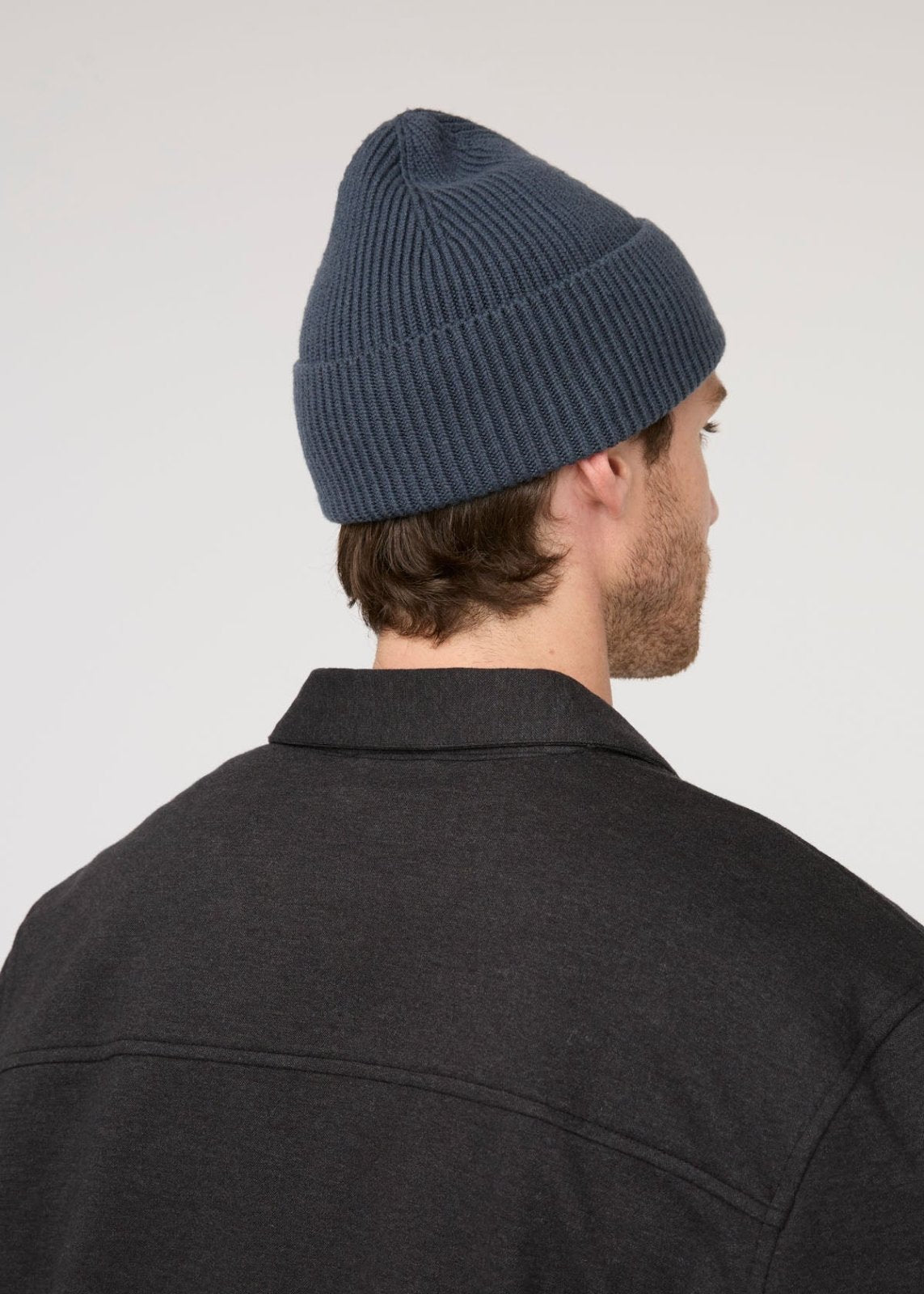 merino wool heritage blue toque back