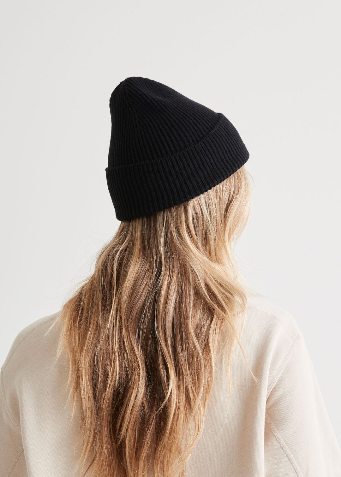 Merino Wool Toque - Black