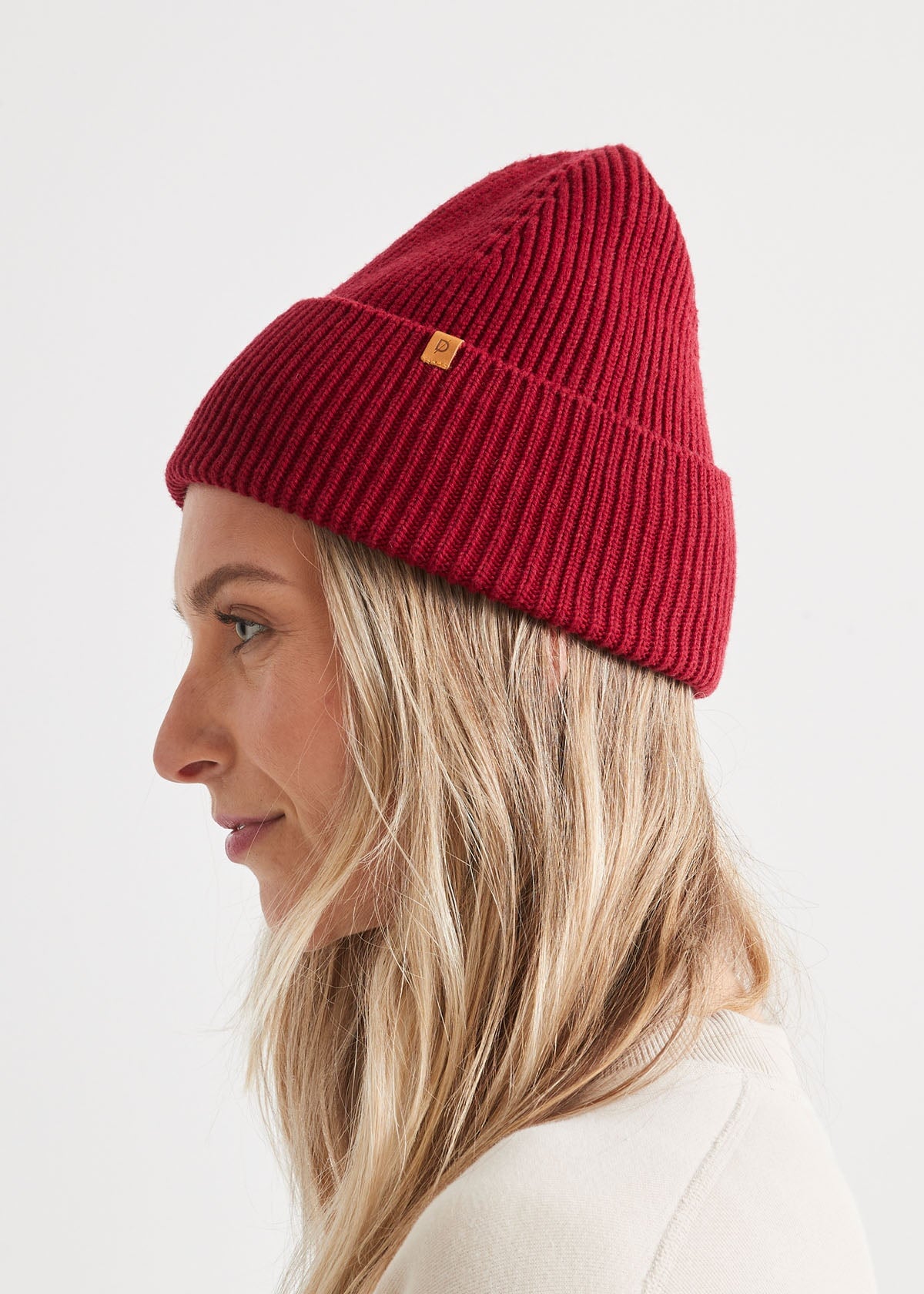 Unisex Warm Merino Red Toque