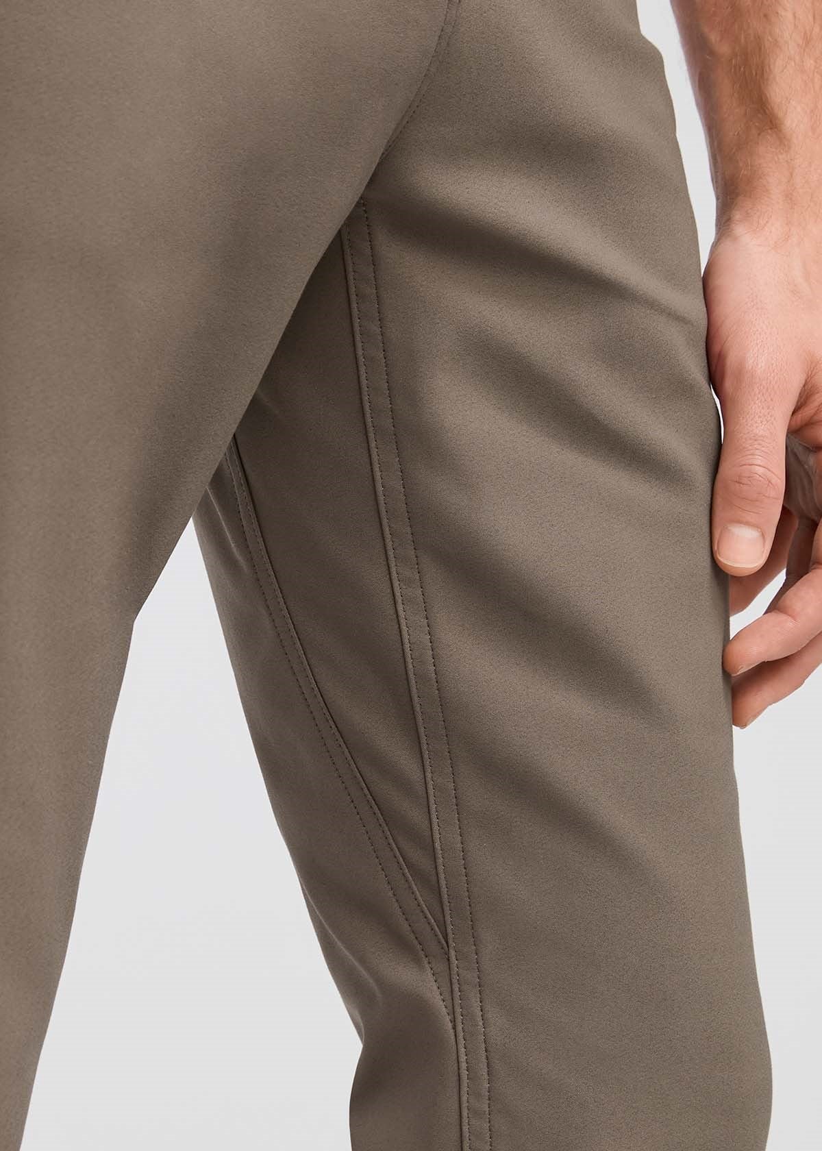 Men's Green Slim Fit Stretch Pant