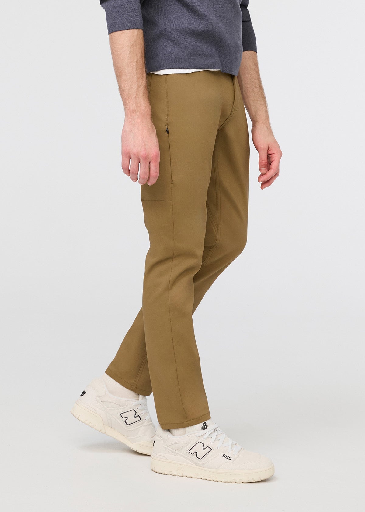Essentials Men's Straight-Fit 5-Pocket Stretch Twill Pant