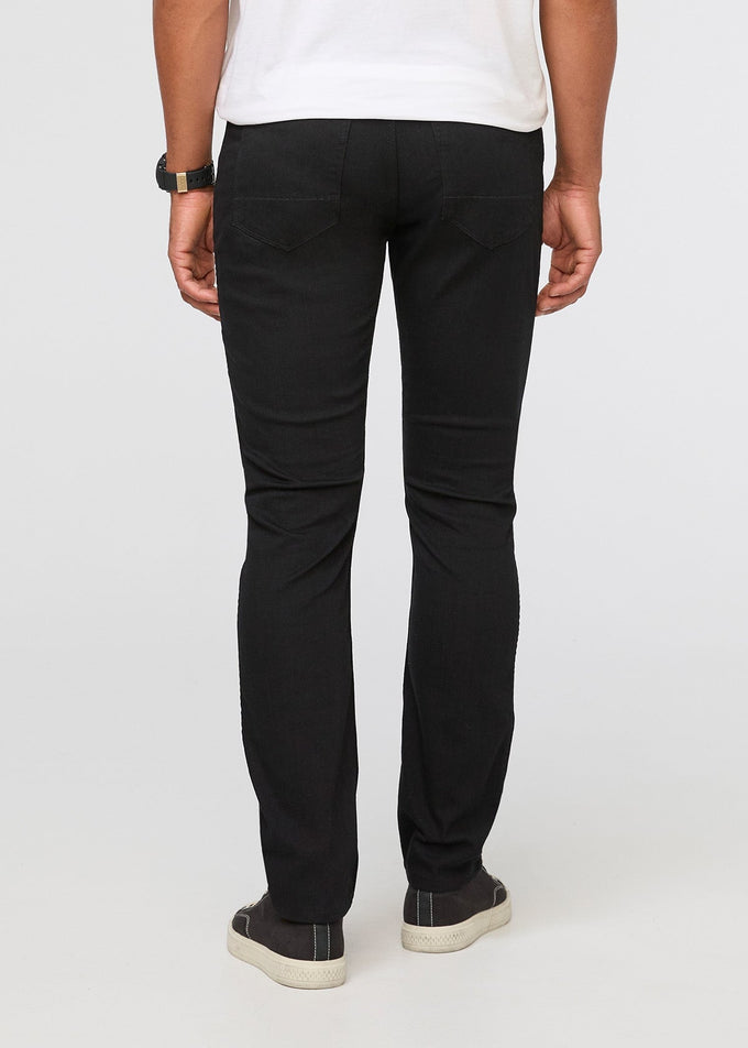 Men's Black Relaxed Fit Stretch Jeans