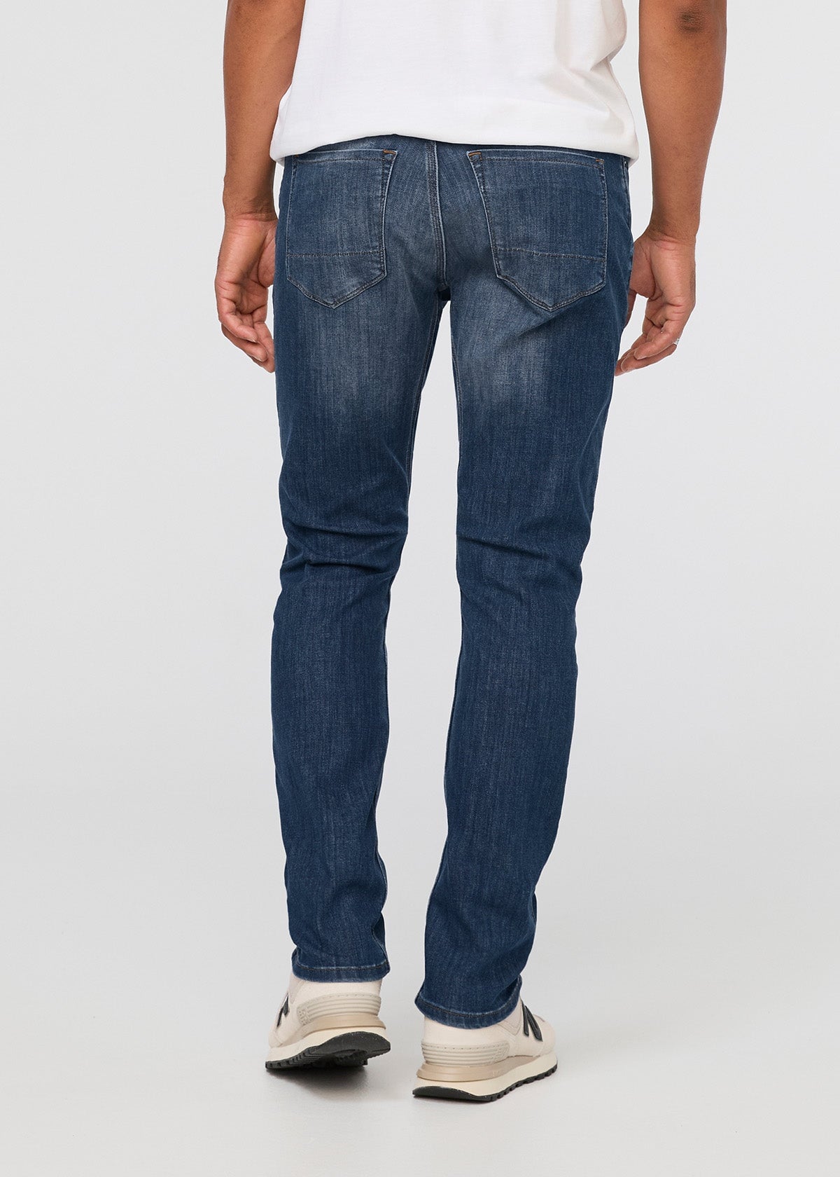 Men s Relaxed Fit Stretch Blue Jeans