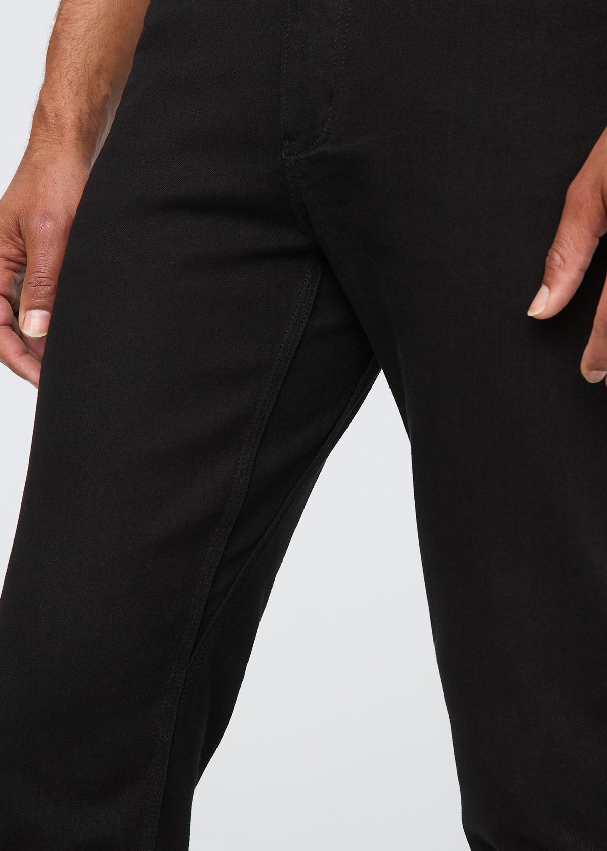 black slim fit stretch jeans gusset