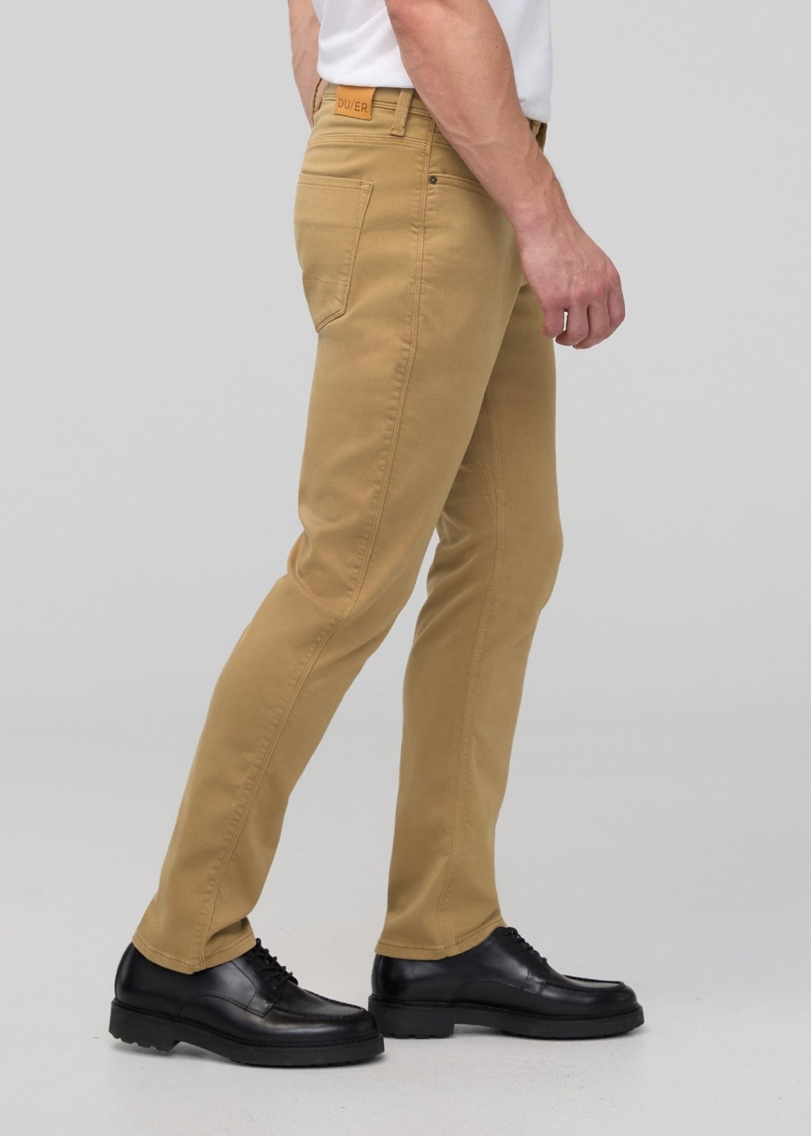 mens camel relaxed fit dress sweatpant side