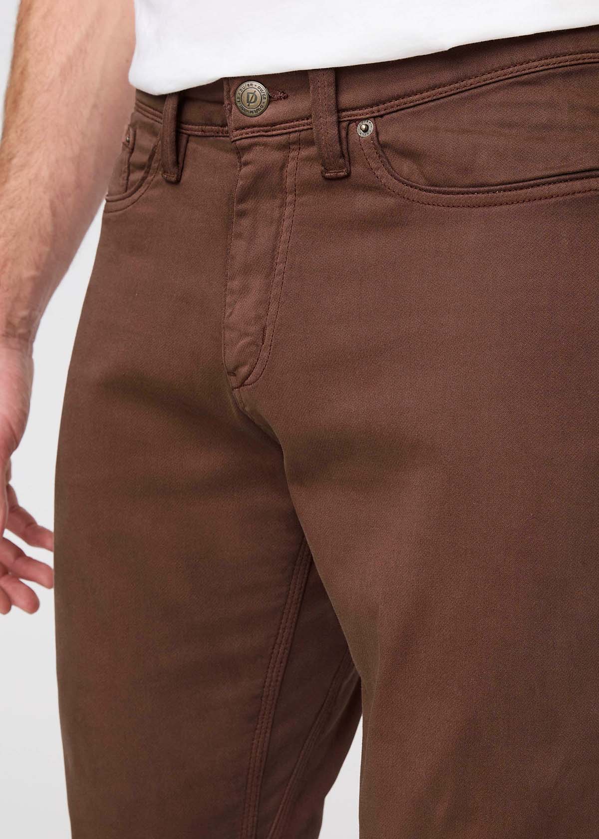 Men's Deep Taupe Relaxed Fit Dress Sweatpant Waist Detail