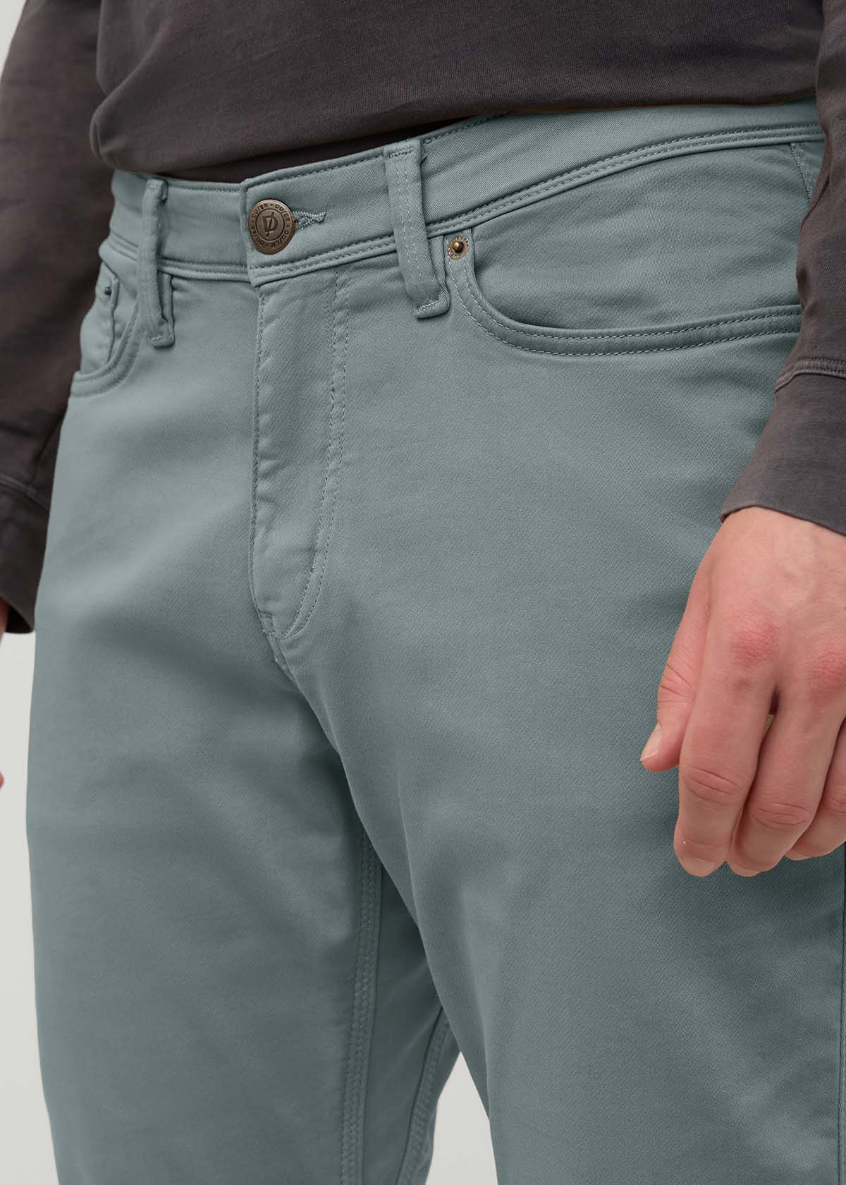 Men's Blue Spruce Relaxed Fit Dress Sweatpant front waistband detail