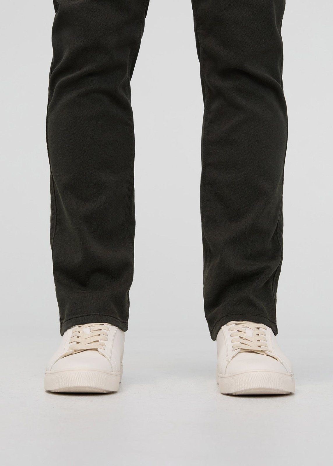 mens dark green relaxed fit dress sweatpant hem detail