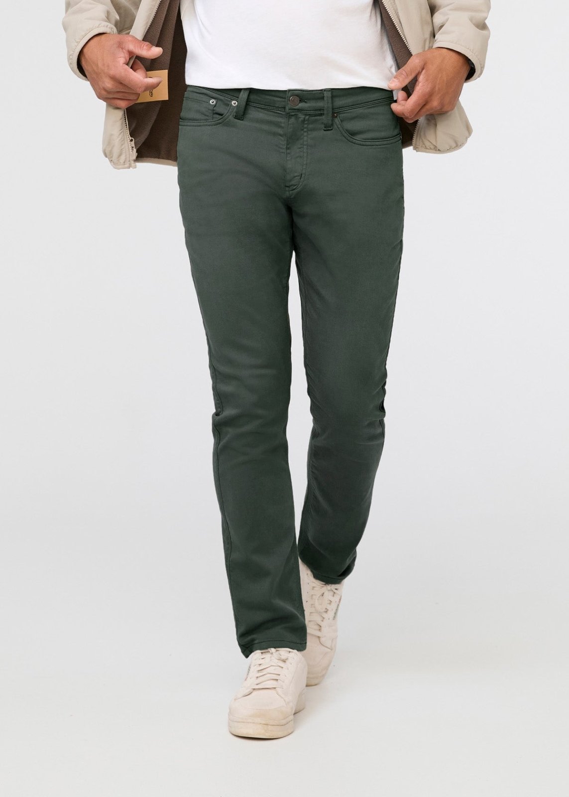 man wearing peat relaxed fit sweatpant front