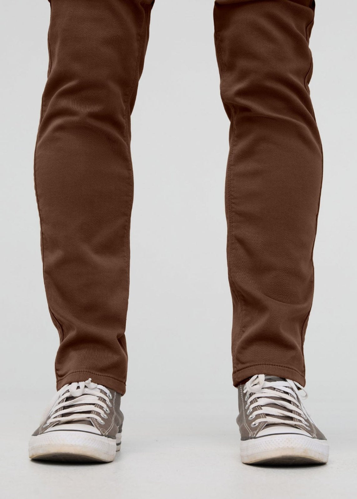 Men's Deep Taupe Slim Fit Dress Sweatpant Ankle