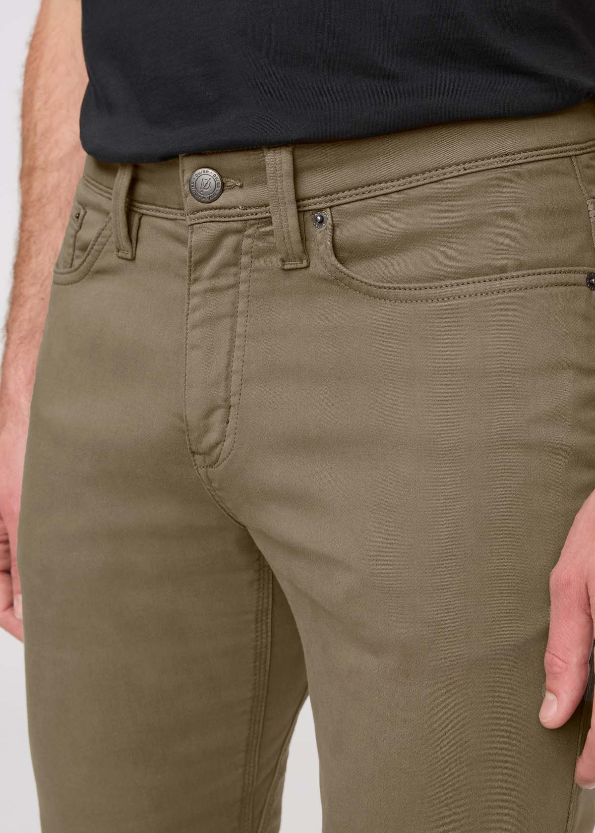 Men's Eucalyptus Slim Fit Dress Sweatpant Waist Detail