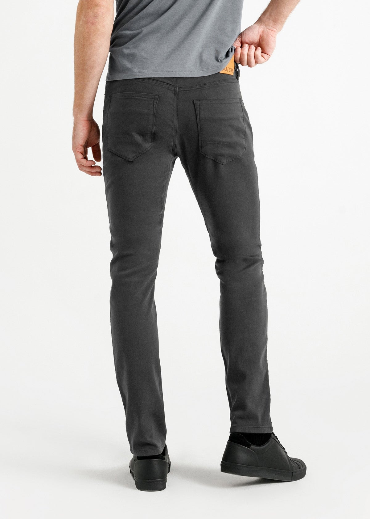 Grey skinny hot sale pants mens