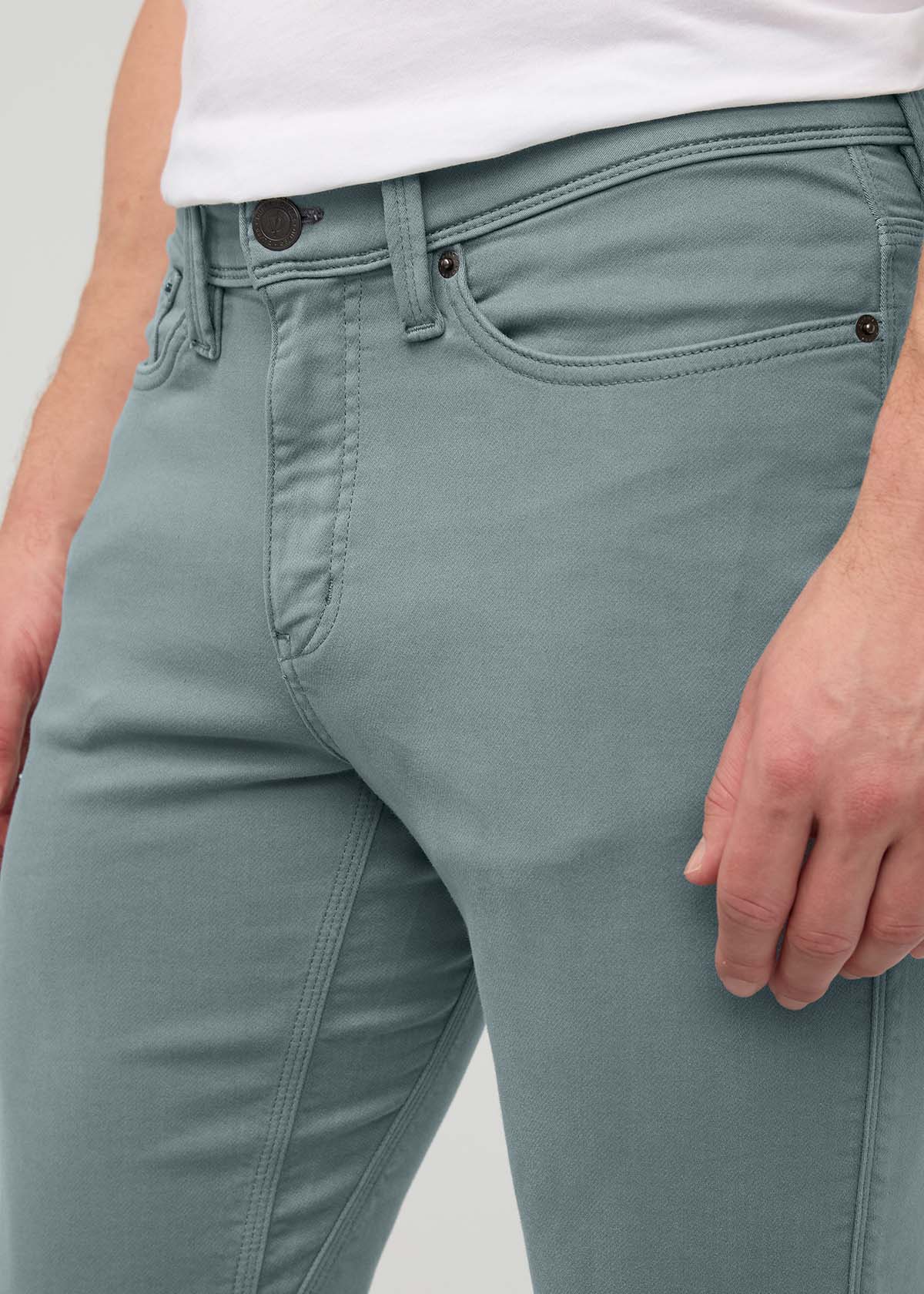 Men's Blue Spruce Slim Straight Fit Dress Sweatpant Waist