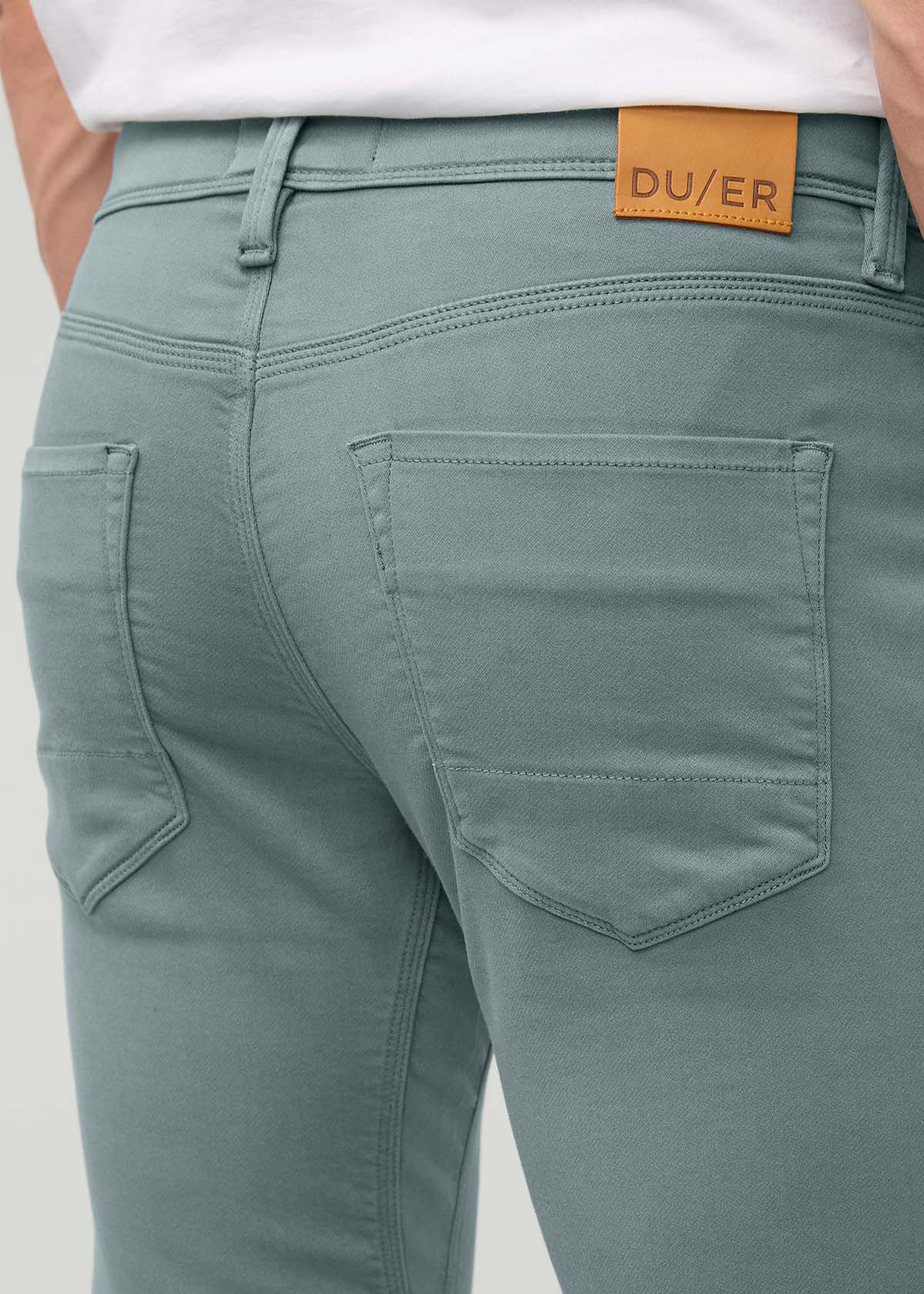 Men's Blue Spruce Slim Straight Fit Dress Sweatpant Back Pocket