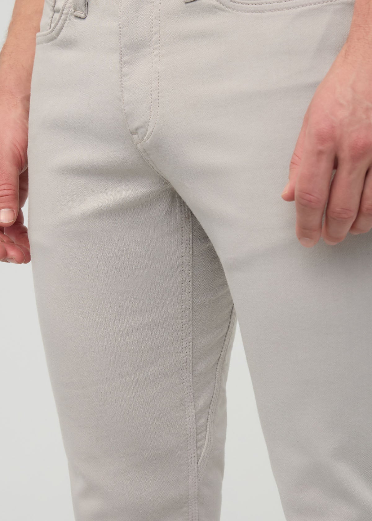 Men's Mist Slim Straight Fit Dress Sweatpant front gusset