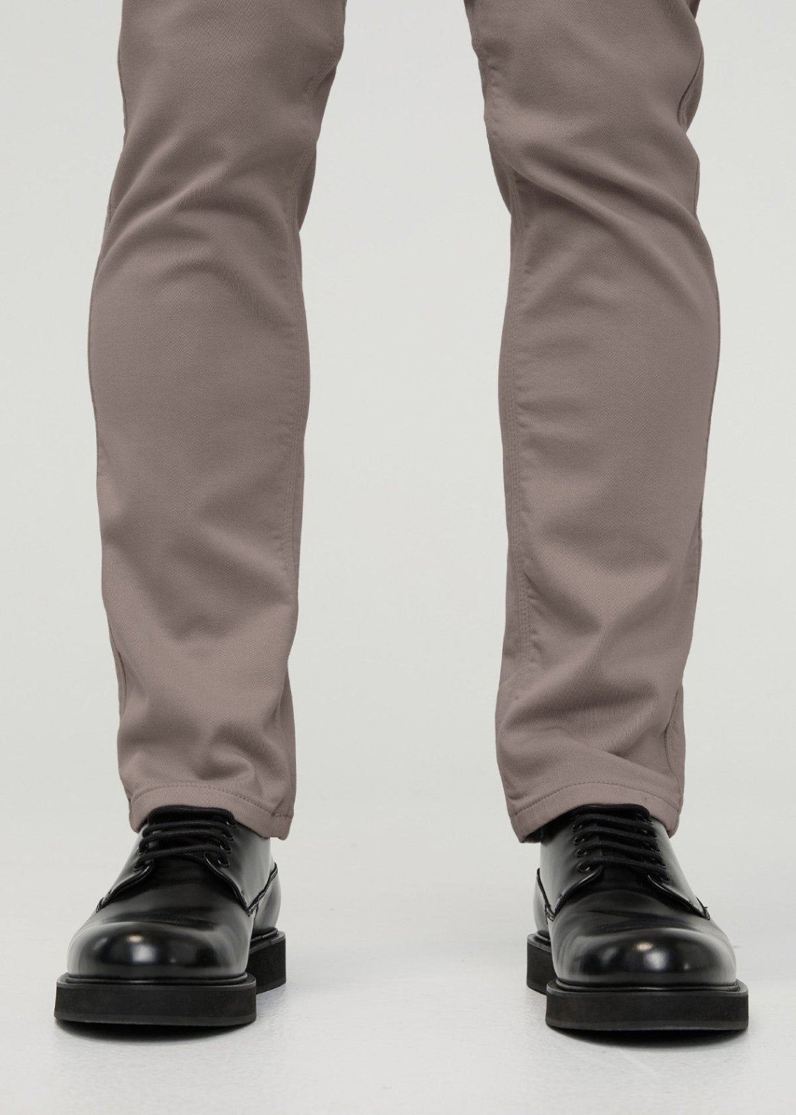 Men's Black Slim Straight Fit Dress Sweatpant front ankle
