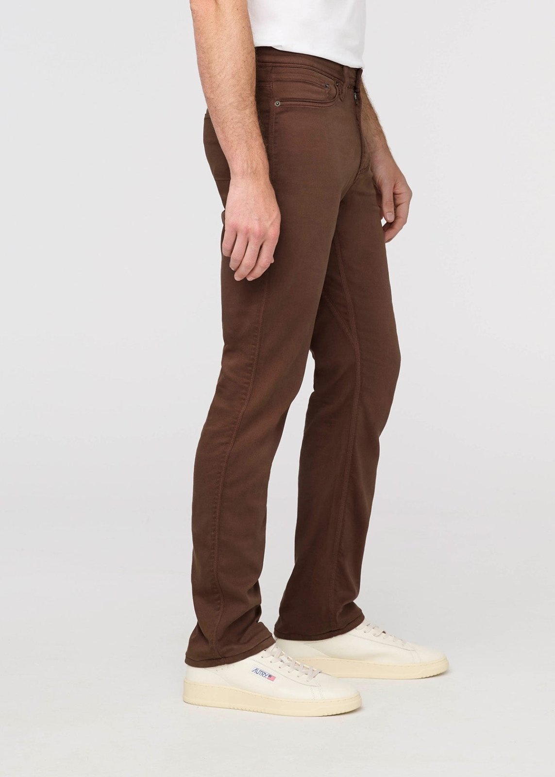 Men's Deep Taupe Straight Fit Dress Sweatpant Side