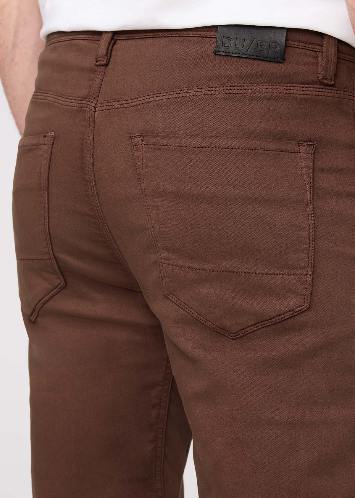 Men's Deep Taupe Straight Fit Dress Sweatpant Back Detail