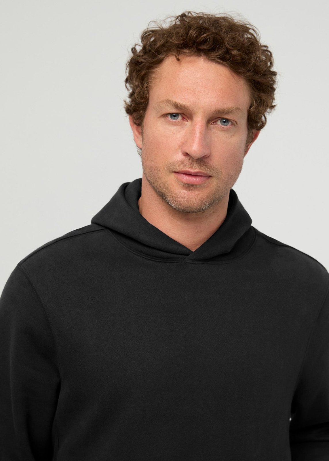 Men's Black DuraSoft Fleece Motion Hoodie Front Chest