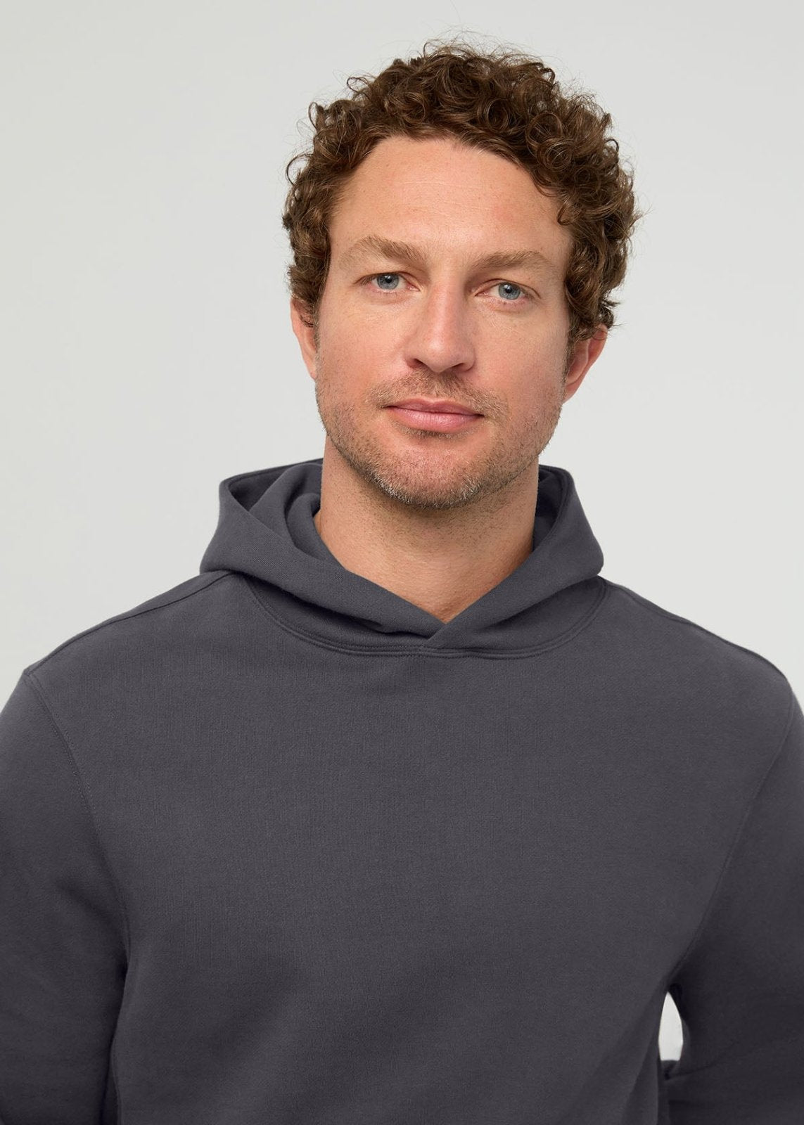 Men's Washed Grey DuraSoft Fleece Motion Hoodie Chest