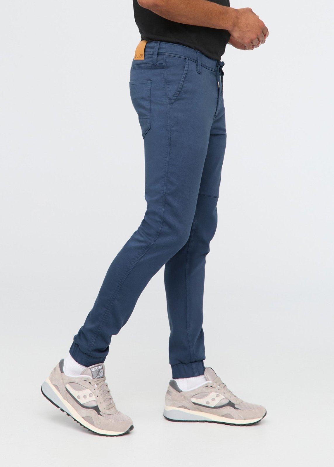 mens blue athletic jogger side