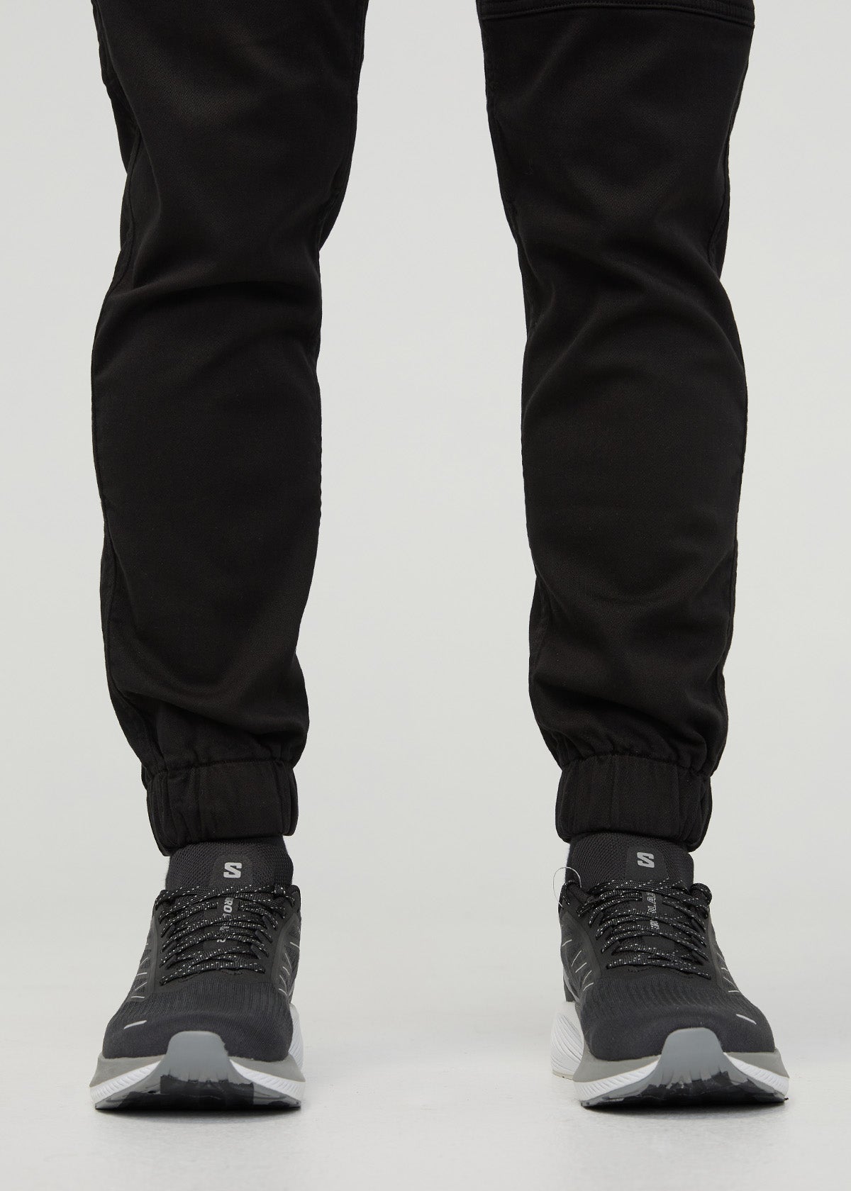 Men's Black No Sweat Jogger front ankles