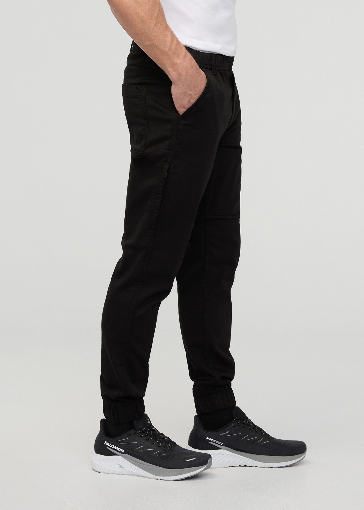 Men's Black No Sweat Jogger side