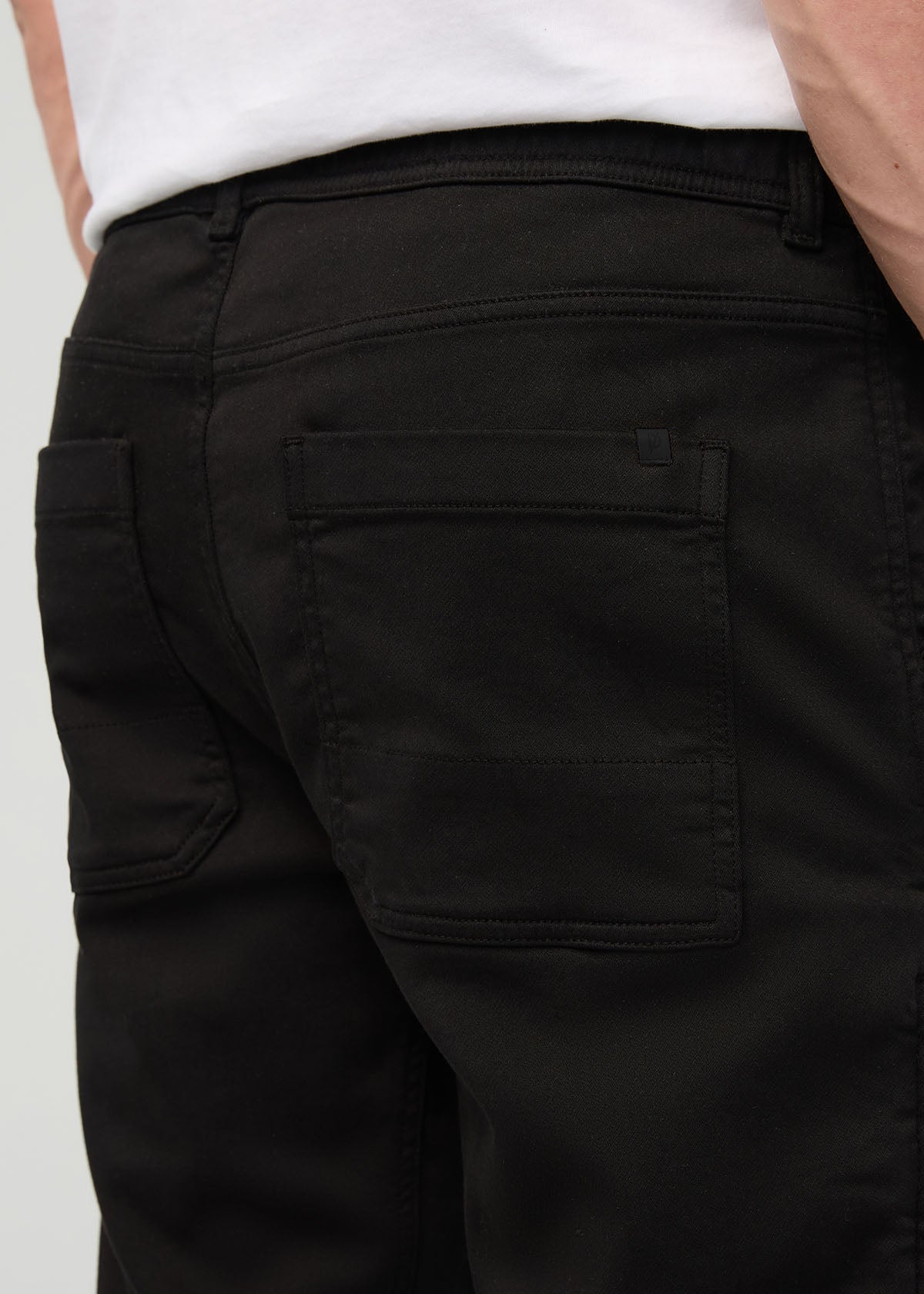 Men's Black No Sweat Jogger back pockets