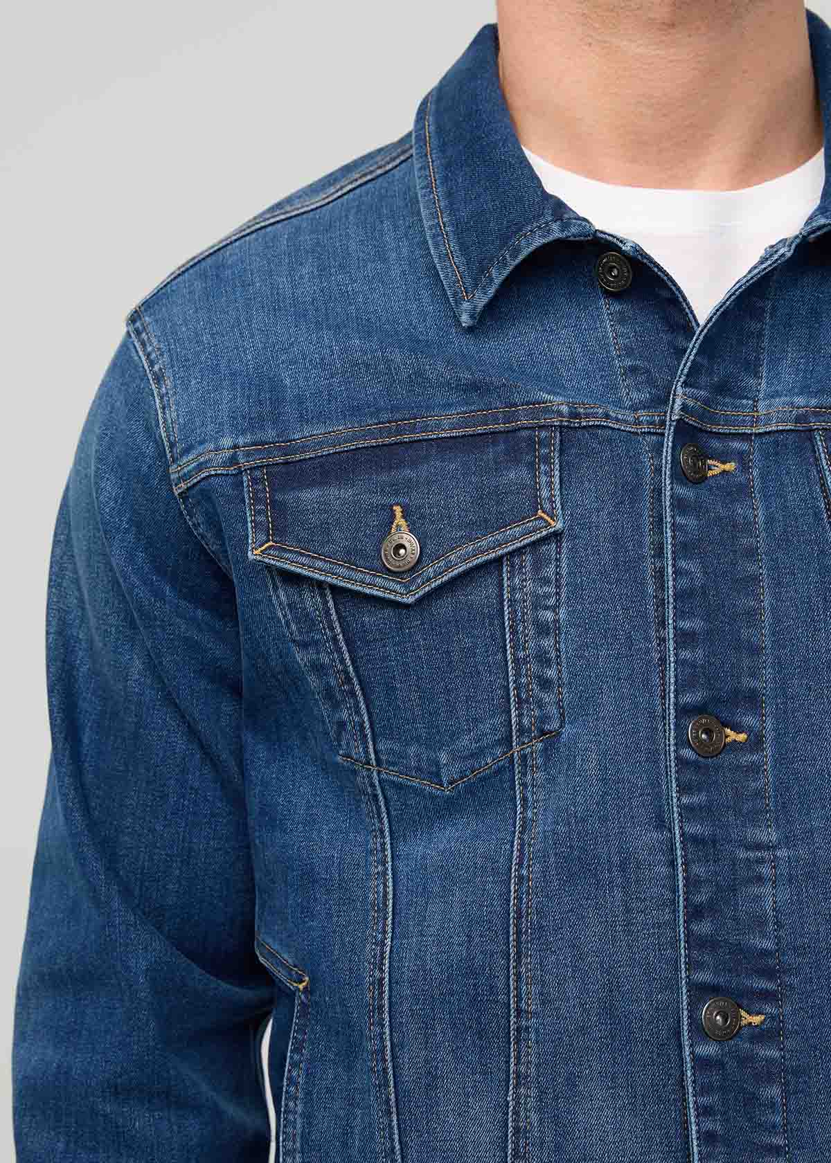 Performance Denim+ All Season Trucker Jacket - Alpine Indigo