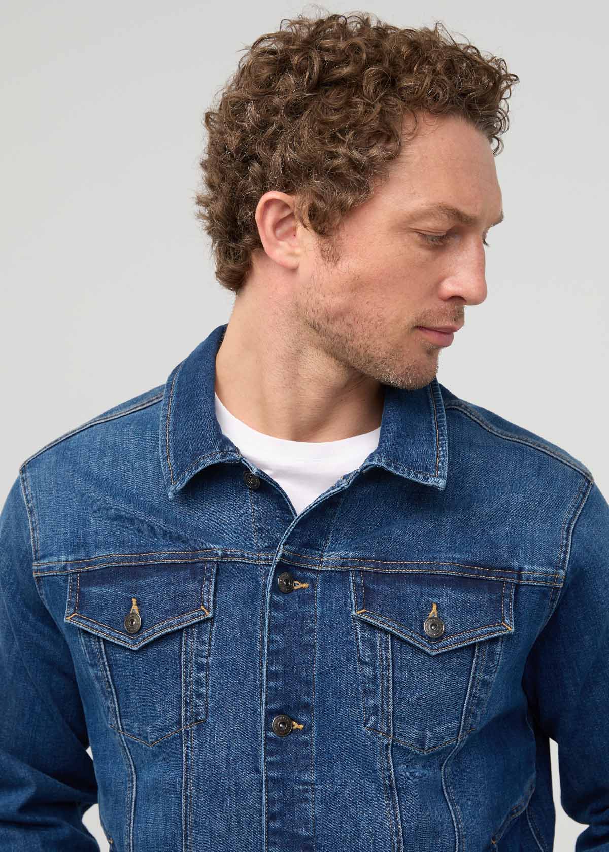 Performance Denim+ All Season Trucker Jacket - Alpine Indigo