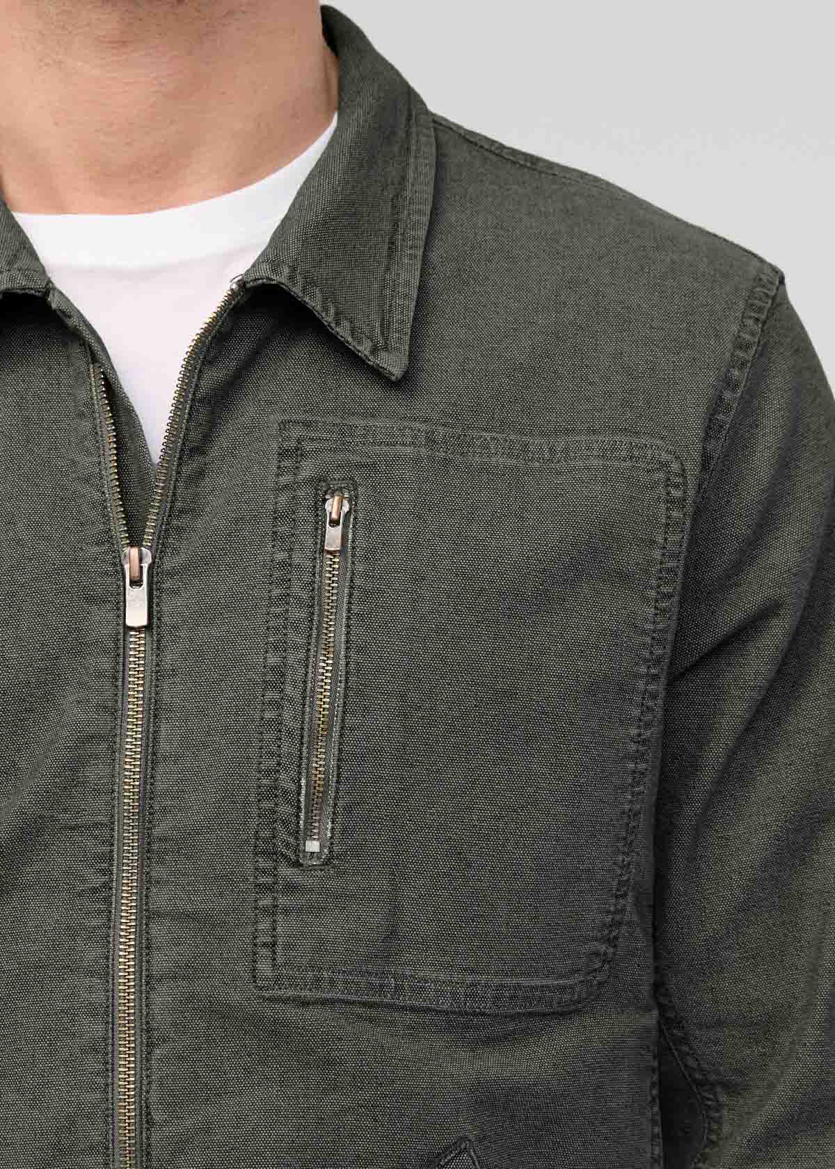 Stretch Canvas Utility Jacket - Black Spruce
