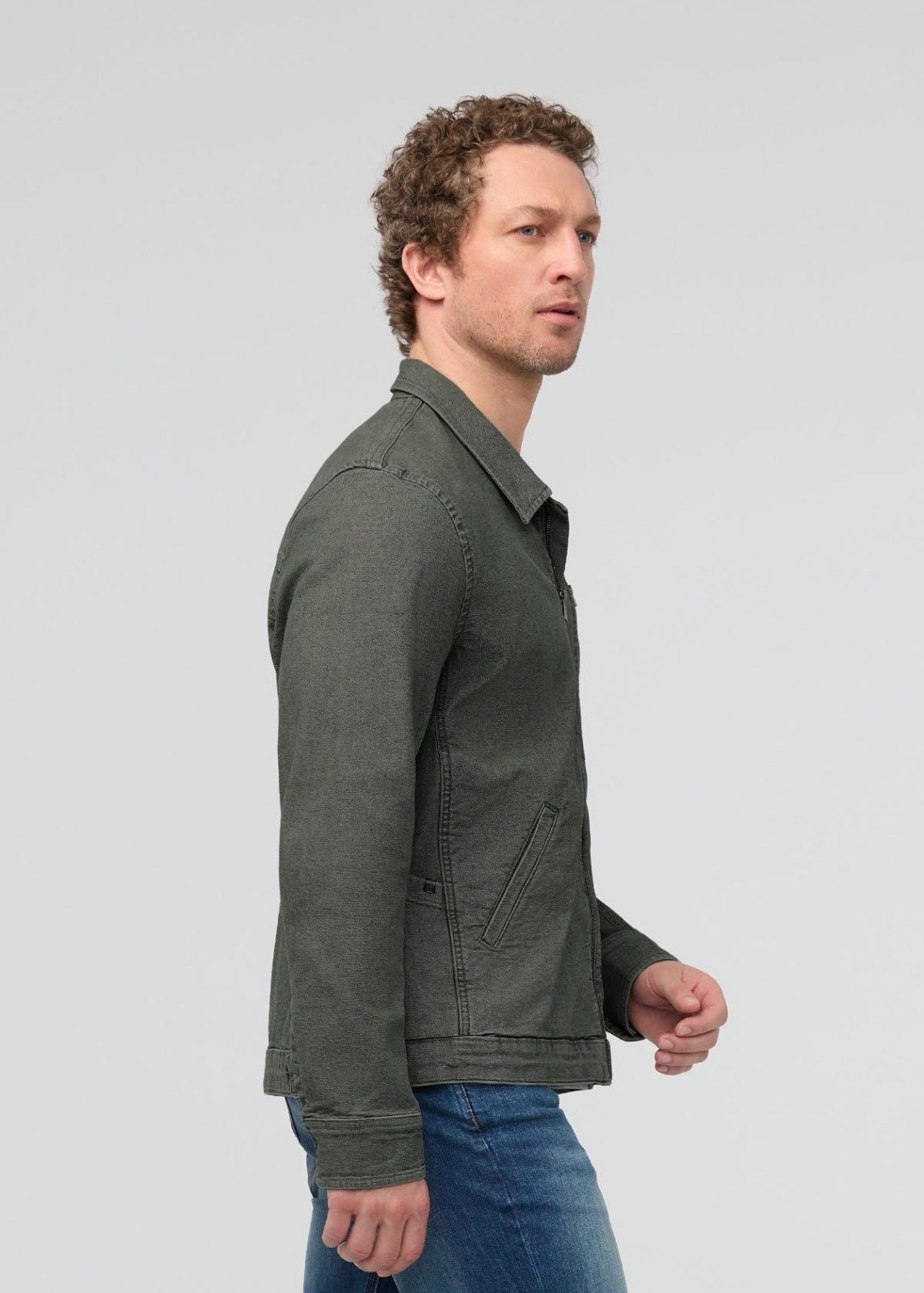 Stretch Canvas Utility Jacket - Black Spruce