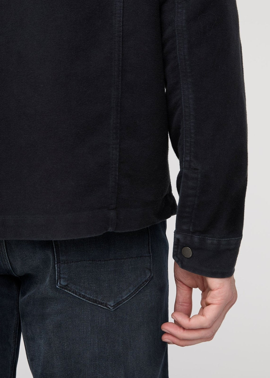 Men's Shadow Moleskin Jacket Cuff Detail