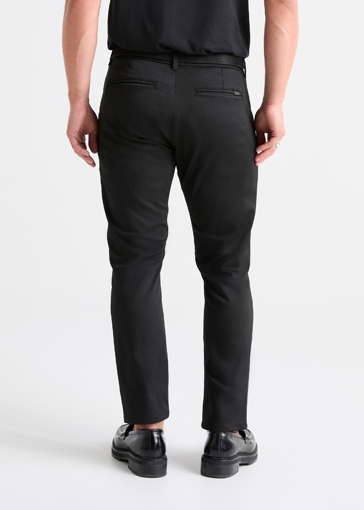 Mens Summer Pant Light Fashion Stretch Spandex Straight Trouser Classic  Dress Non-iron Black Beige 2023