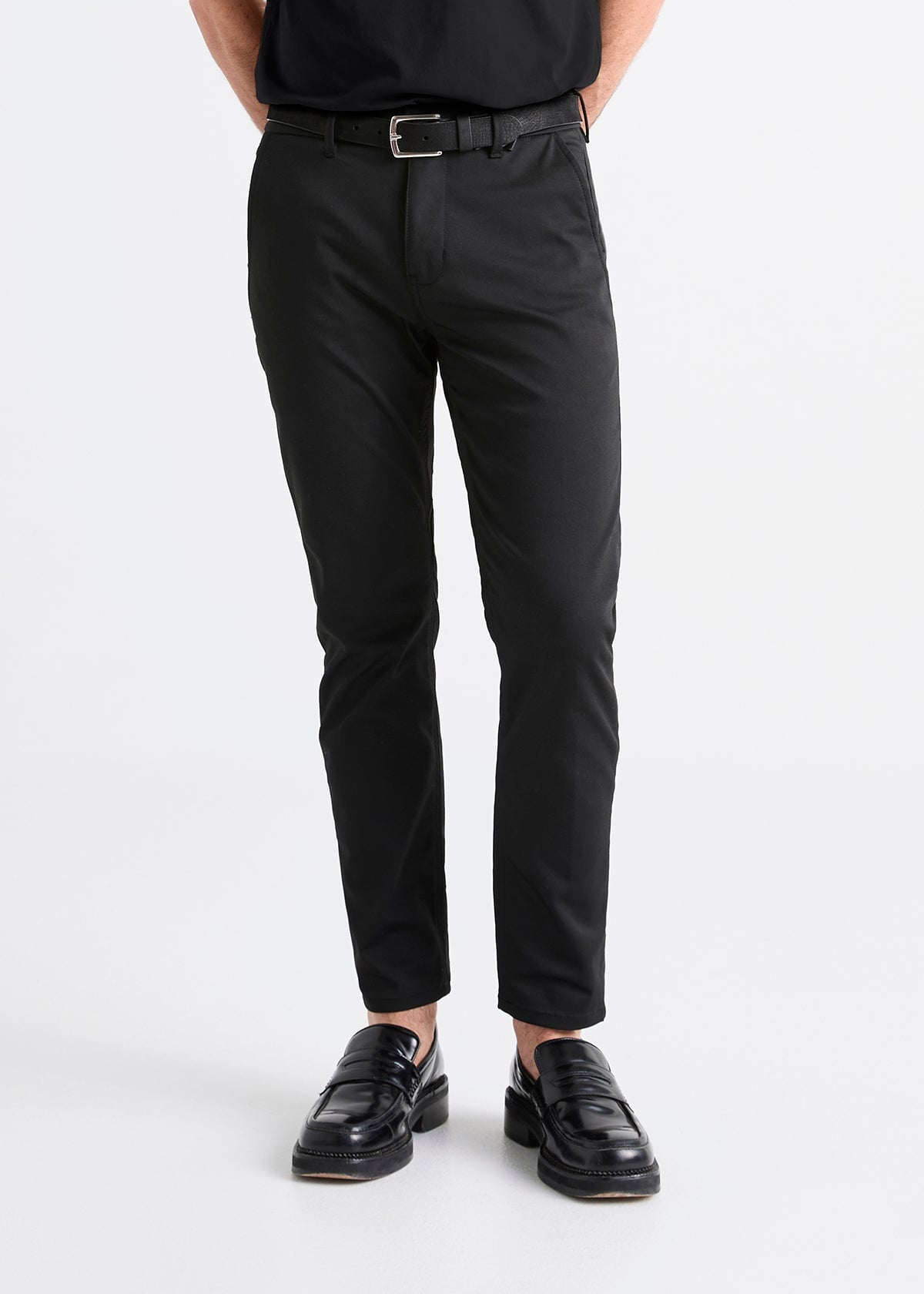 Buy Black Slim Fit Pants by  with Free Shipping