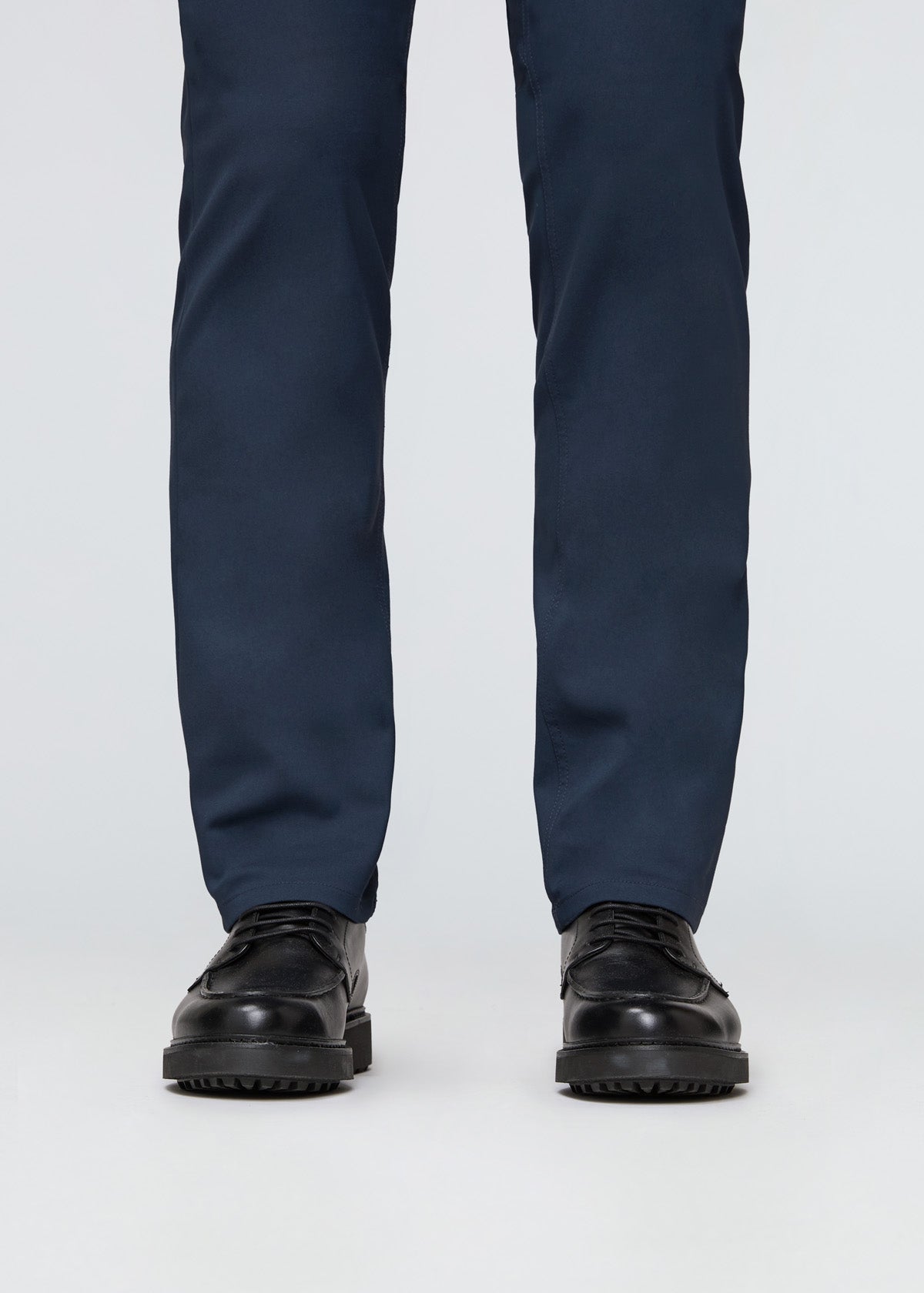 mens navy relaxed fit stretch trouser taper